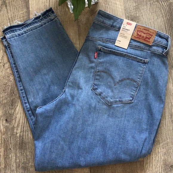 LEVI’S 711 SKINNY ANKLE PLUS SIZE MID~RISE🎀🎀 - Picture 2 of 11